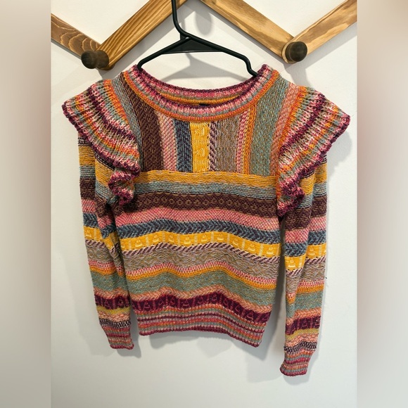 EUC-Pilcro Ruffled Sweater - Picture 1 of 8